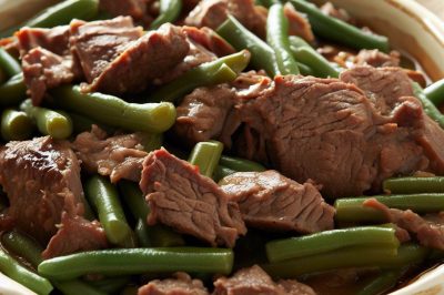 Oil-Free Beef and Green Bean Casserole