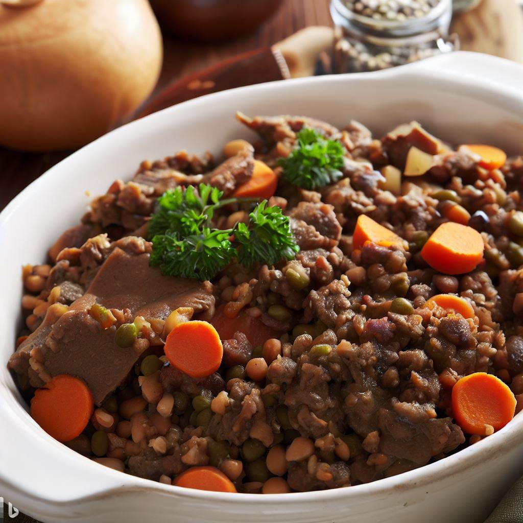 OilFree Beef and Lentil Casserole S and S Recipes