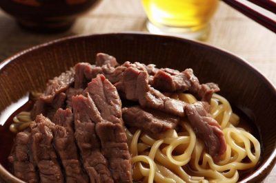 Oil-Free Beef and Noodles