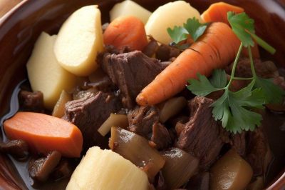 Oil-Free Beef and Parsnip Stew