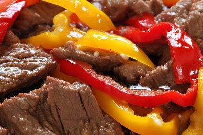 Oil-Free Beef and Peppers