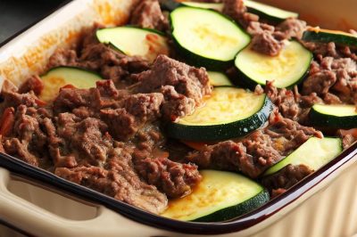 Oil-Free Beef and Zucchini Casserole
