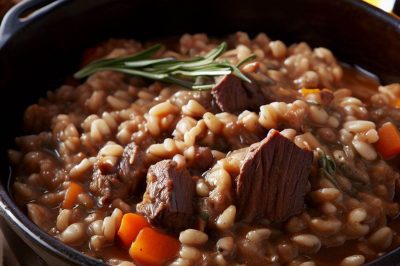 One-Serving Beef and Barley Stew