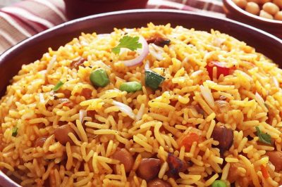 One-Serving Indian Chana Biryani