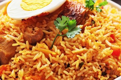 One Serving Indian Chicken Biryani with Egg