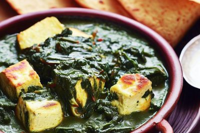 One Serving Indian Saag Paneer