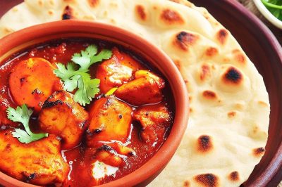One Serving Indian Tandoori Paneer with Naan
