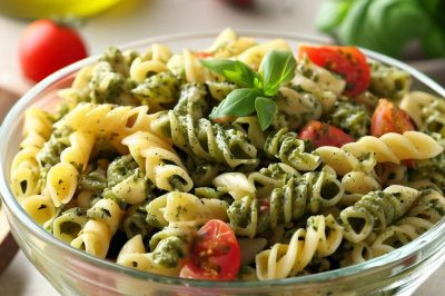 One Serving Pesto Pasta Salad