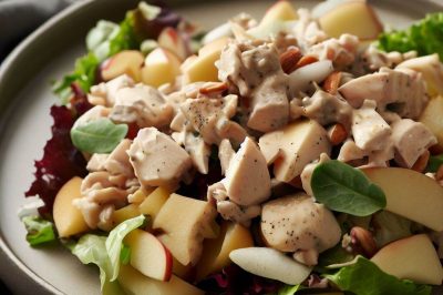 One-Serving Waldorf Chicken and Apple Salad