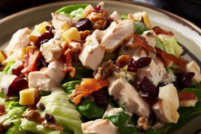 One-Serving Waldorf Chicken and Bacon Salad