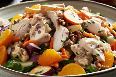 One-Serving Waldorf Chicken and Orange Salad