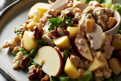 One-Serving Waldorf Chicken and Pear Salad