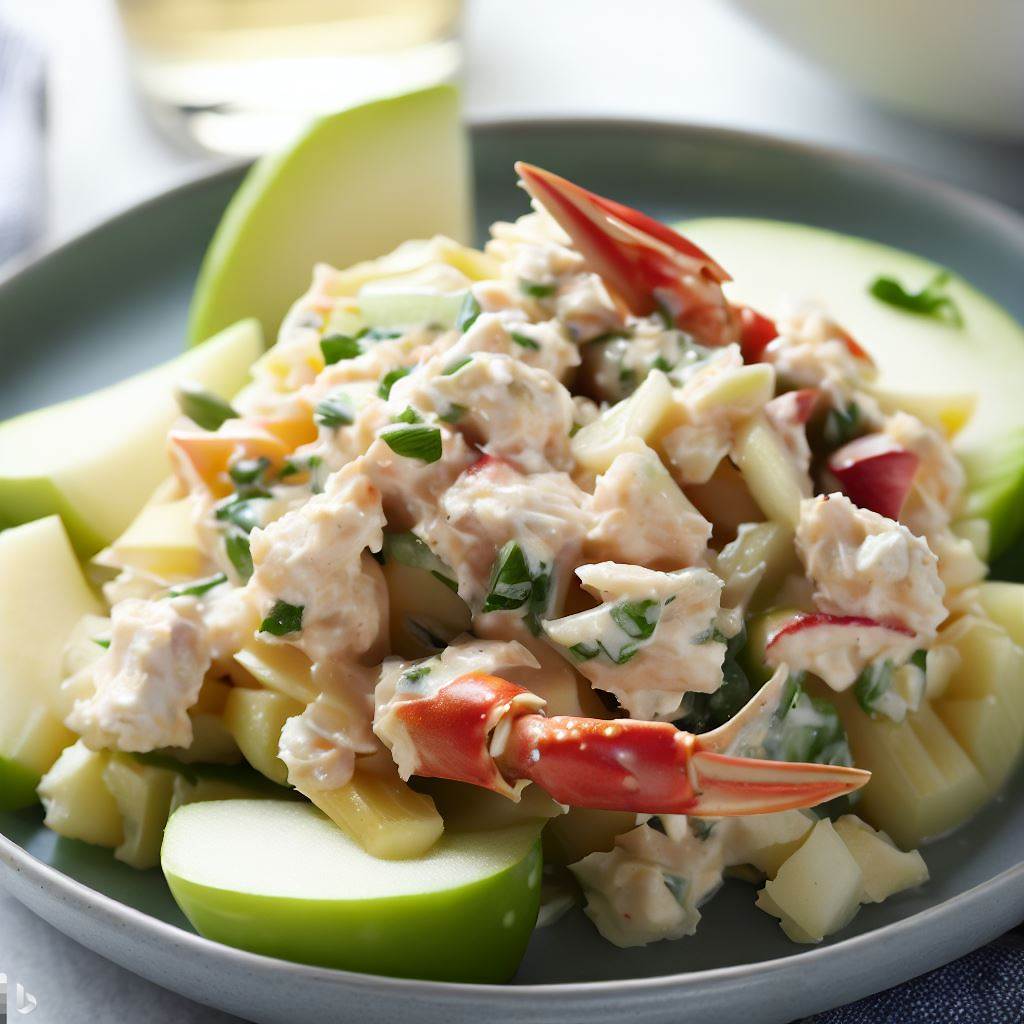 One Serving Waldorf Crab and Apple Salad