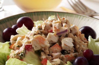 One Serving Waldorf Crab and Grape Salad