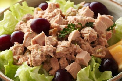 One Serving Waldorf Tuna and Grape Salad