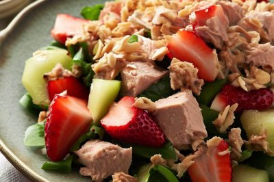 One Serving Waldorf Tuna and Strawberry Salad