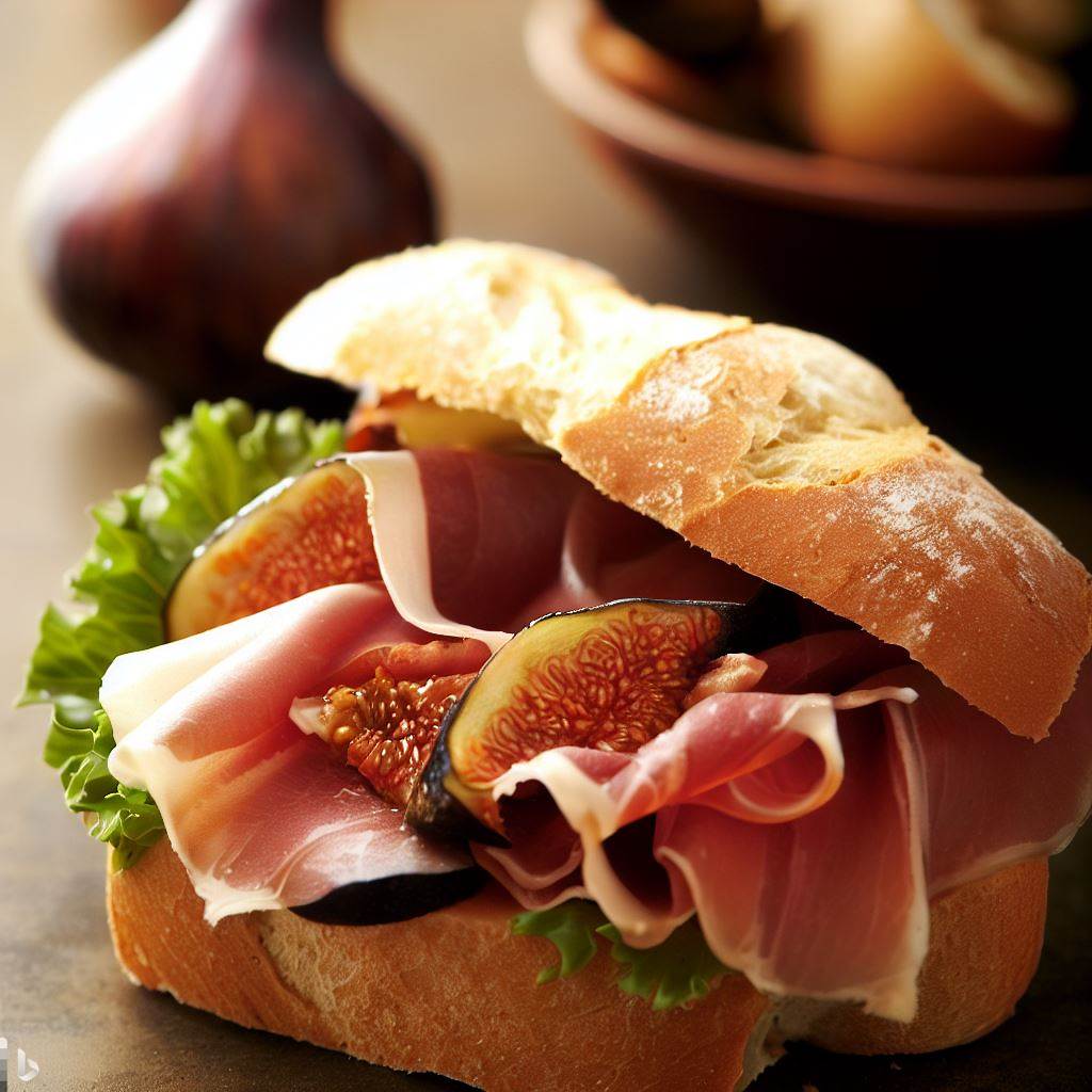 Prosciutto and Fig Jam Sandwich