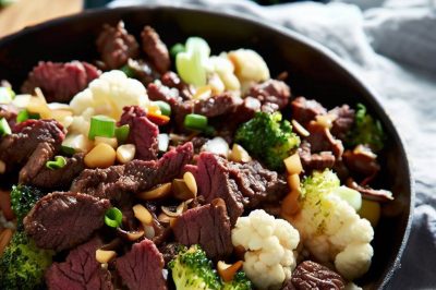 Quick and Easy Beef and Cauliflower Stir Fry