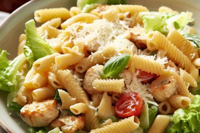 Quick and Easy Caesar Pasta Salad