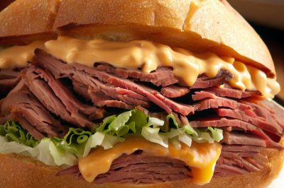 Roast Beef and Cheddar Sandwich with Horseradish Mayo
