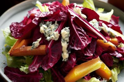 Roasted Beet and Endive Salad with Blue Cheese and Citrus Vinaigrette