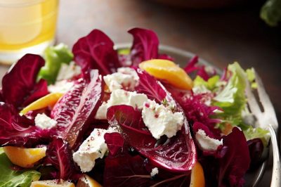Roasted Beet and Endive Salad with Goat Cheese and Citrus Vinaigrette