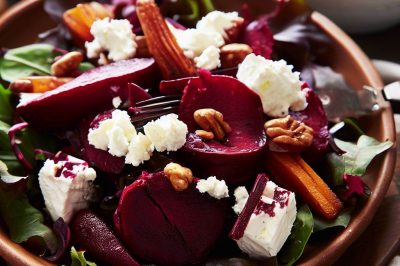 Roasted Beet and Goat Cheese Salad