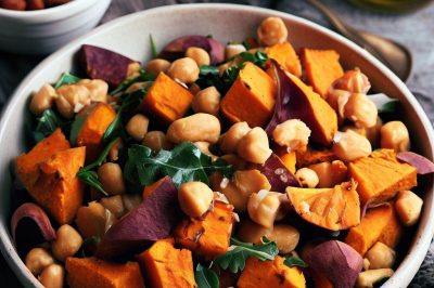 Roasted Sweet Potato and Chickpea Salad