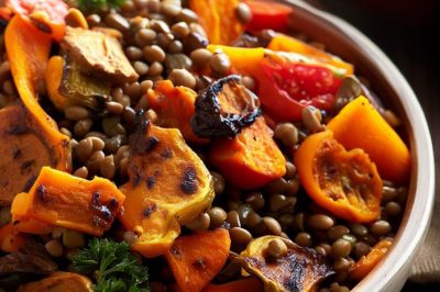 Roasted Vegetable and Lentil Salad
