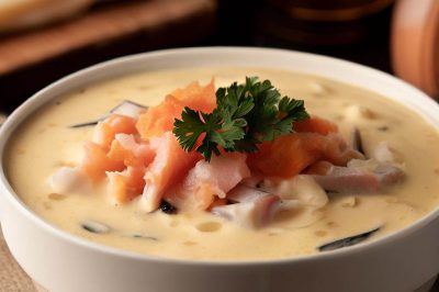 Scottish Cullen Skink with Smoked Salmon