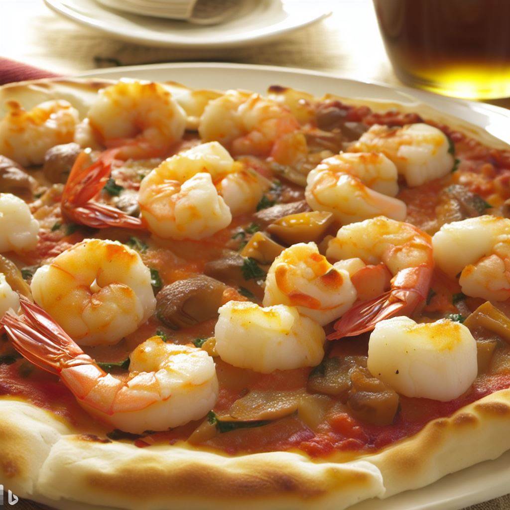 Shrimp and Scallop Pizza