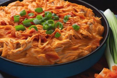 Smoked Buffalo Chicken Dip with Blue Cheese