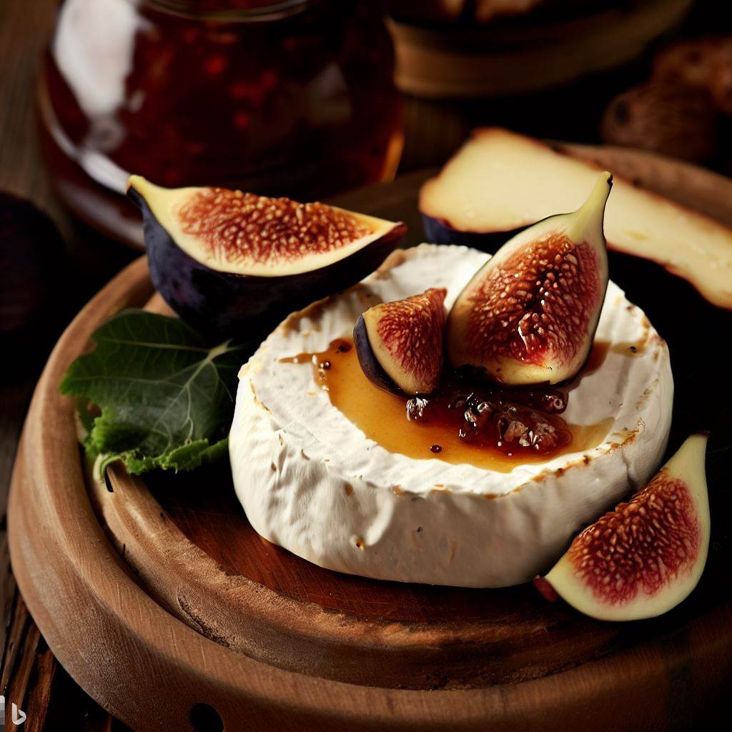 Smoked Goat Cheese with Fig Jam