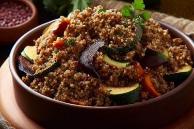 Smoked Quinoa with Vegetables and Herbs