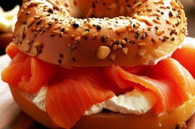 Smoked Salmon and Cream Cheese Bagel