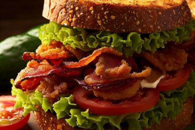 Spicy BLT Sandwich with Fried Green Tomatoes