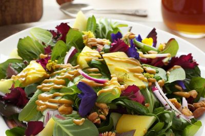 Spring Mix Salad with Honey Mustard Vinaigrette