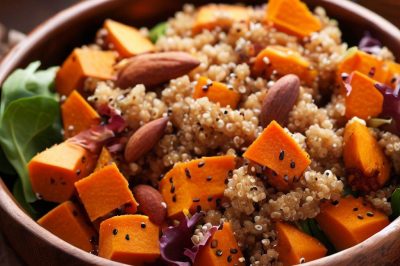 Sweet Potato and Quinoa Salad with Maple Mustard Dressing