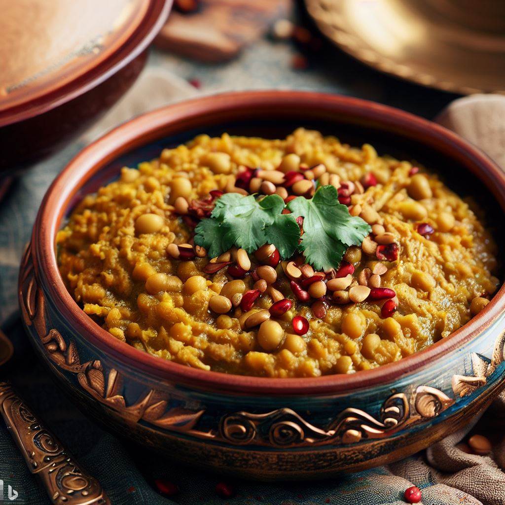Vegan Persian Style AdasePeymak (Split Pea Stew)