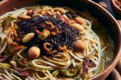 Vegan Persian Style Ash-e Reshteh (Noodle Soup)