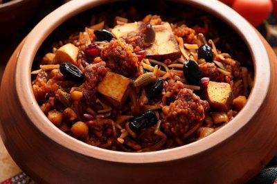 Vegan Persian Style Gheymé Cholé Bademjan