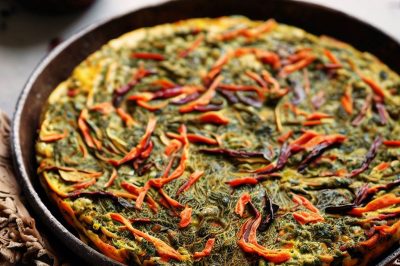 Vegan Persian Style Kookoo Sabzi (Herb Frittata)
