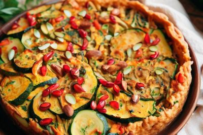 Vegan Persian Style Kookoo-yeh Kadoo (Zucchini Frittata)