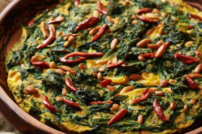 Vegan Persian Style Kookoo-yeh Sabzi (Herb Frittata)