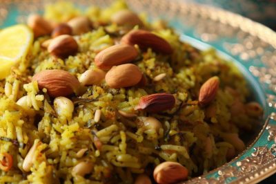 Vegan Persian Style Zeytoon Parvardeh