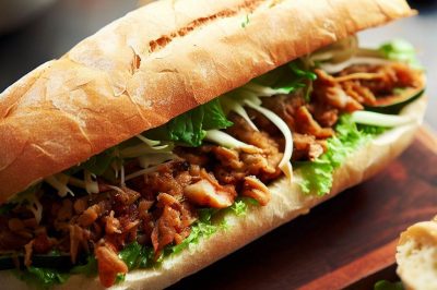 Vietnamese Style Banh Mi Sandwich