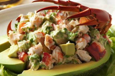 Waldorf Crab and Avocado Salad