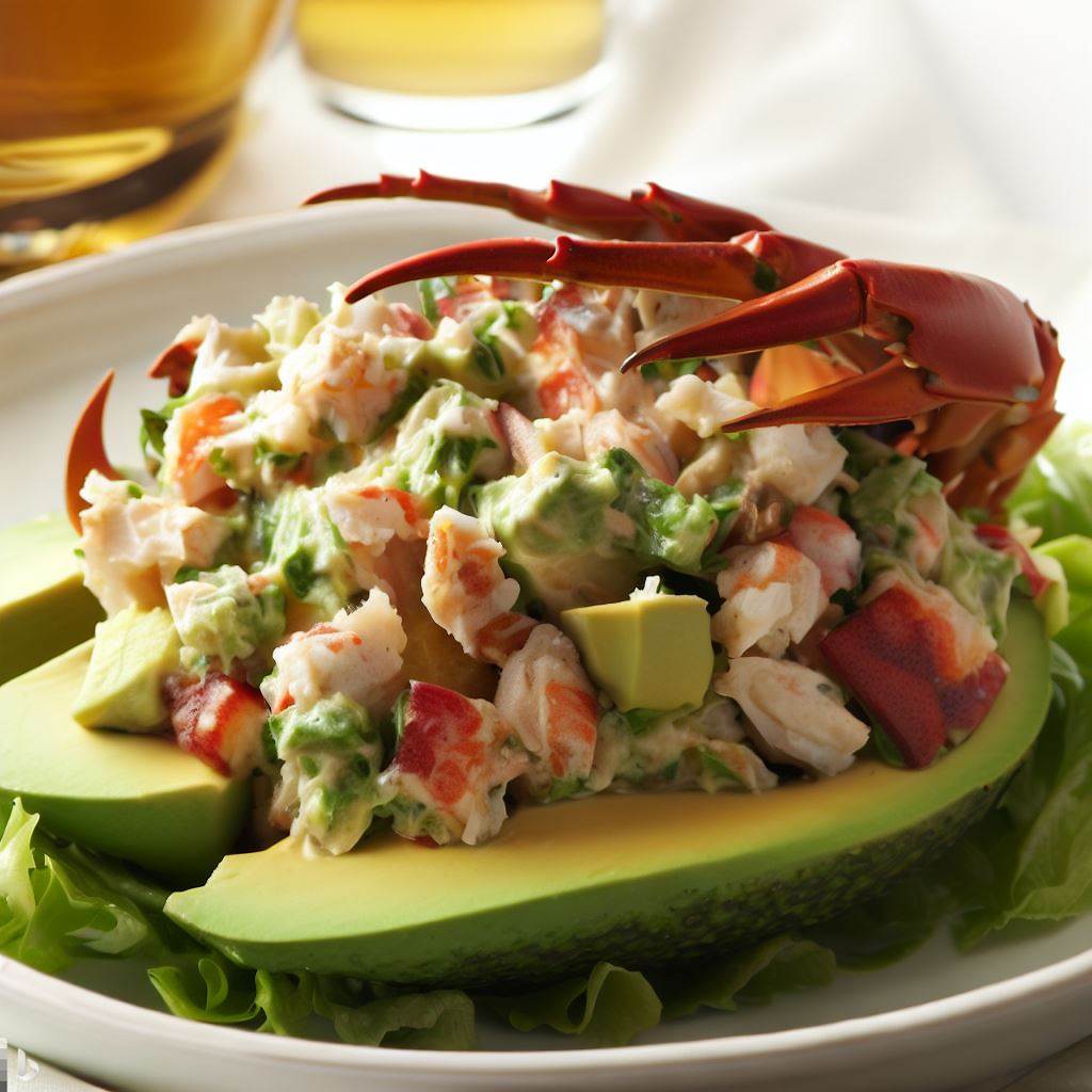 Waldorf Crab and Avocado Salad