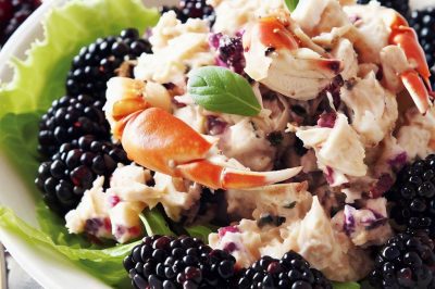 Waldorf Crab and Blackberry Salad