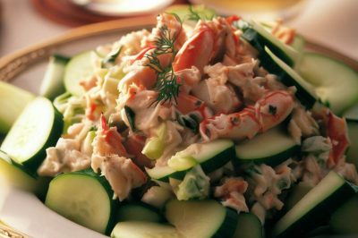 Waldorf Crab and Cucumber Salad